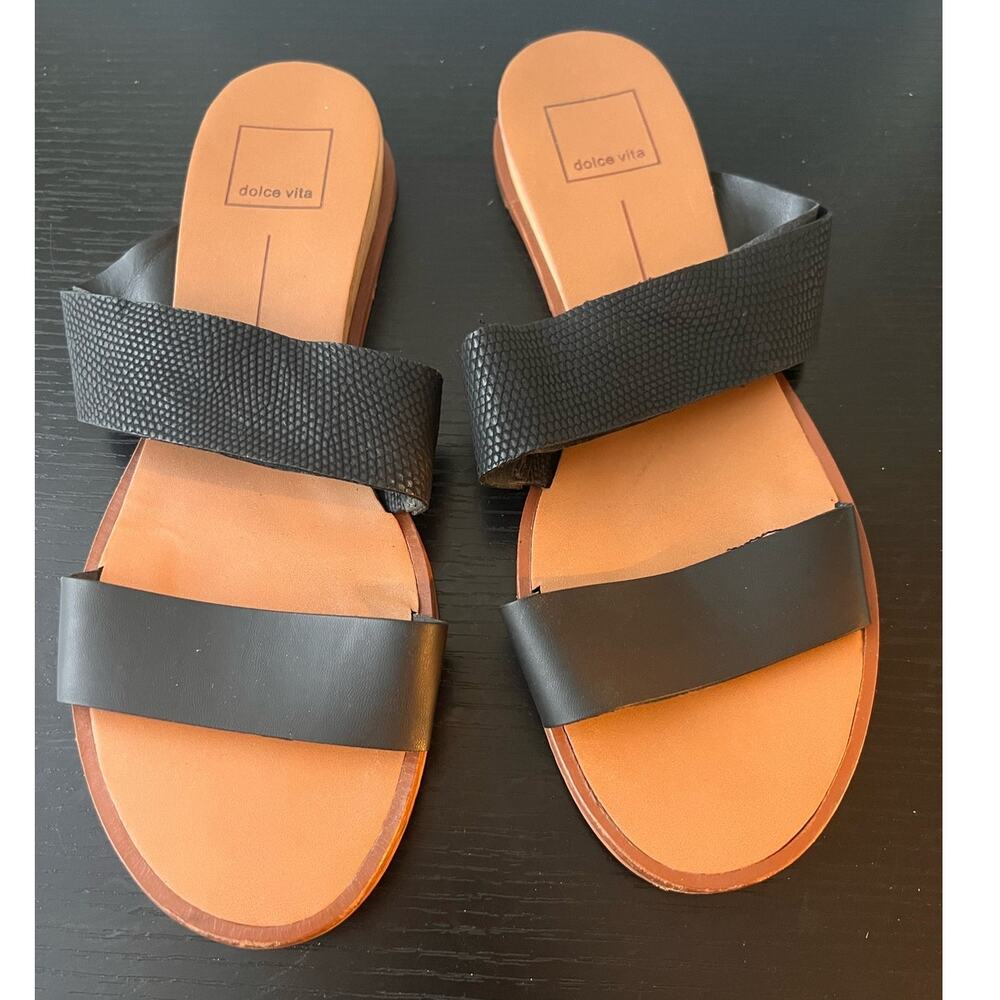 black sandals by Dolce Vita
